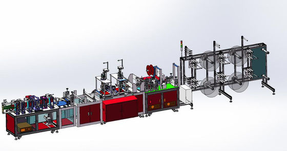 200W 100pcs/Min N95 Face Mask Making Machine Fully Automatic