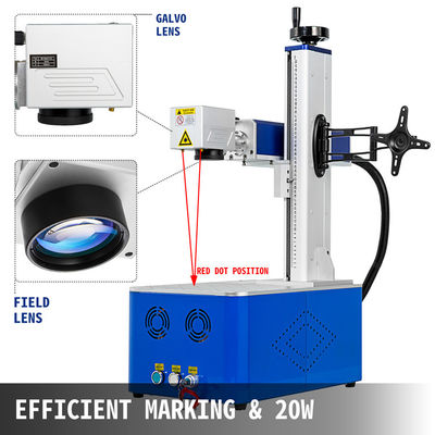 20watt 8m/S Metal Tag 3d Laser Engraving Machine With Windows XP 7
