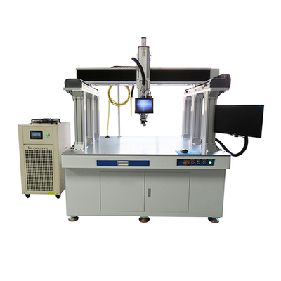 Metal Automatic Flatbed Fiber Continuous Welding Machine Water Cooling 1000W