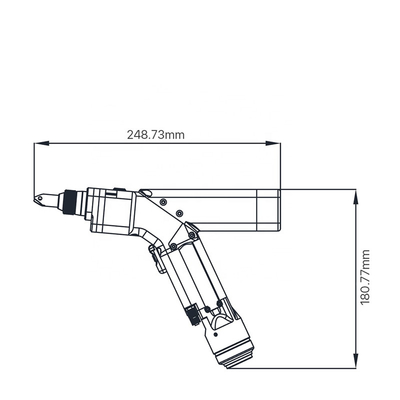 SUP20S Handheld Laser Welding Head With Auto Wire Feeder Controller Driver
