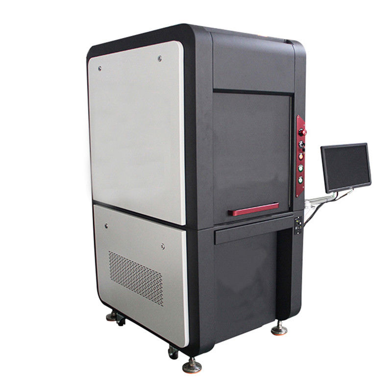 100W Laser Fiber Marking Machine , 7m/S Desktop Laser Marker