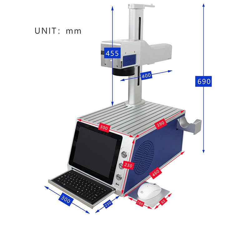 Desktop 110V 60W 3D Laser Engraving Machine For Plastic Long Life Span