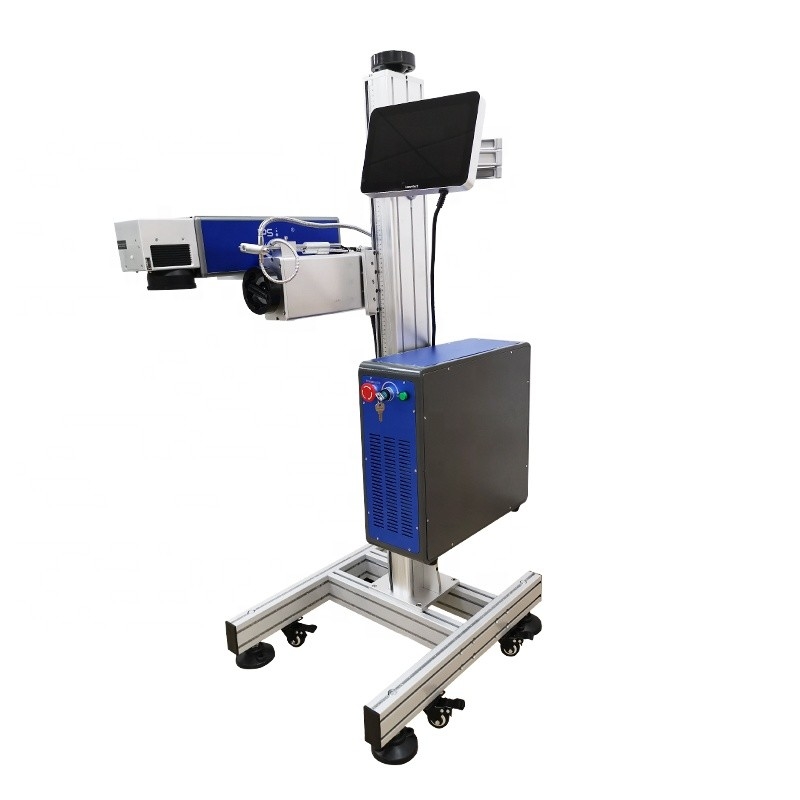 Wood Crystal Plastic Writing CO2 Laser Marking Machine 2D 3D 20W 30W Food Packaging