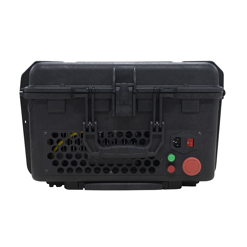 48V Handheld Laser Cleaning Machine , 100watt Laser Metal Rust Remover