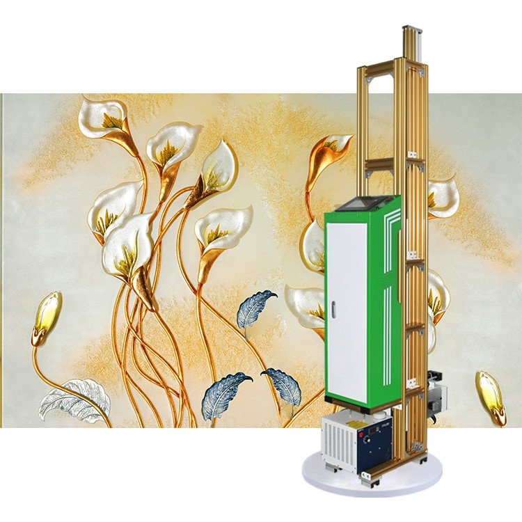 3D vertical wall printer / landscape wall coating digital varnish inkjet printer
