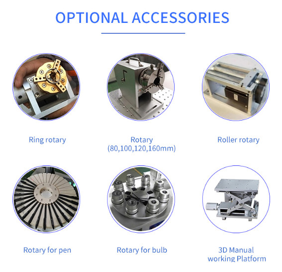 JPT Raycus Fiber Laser Marking Machine 3D Laser Engraving 20W 30W 50W For Jewelry