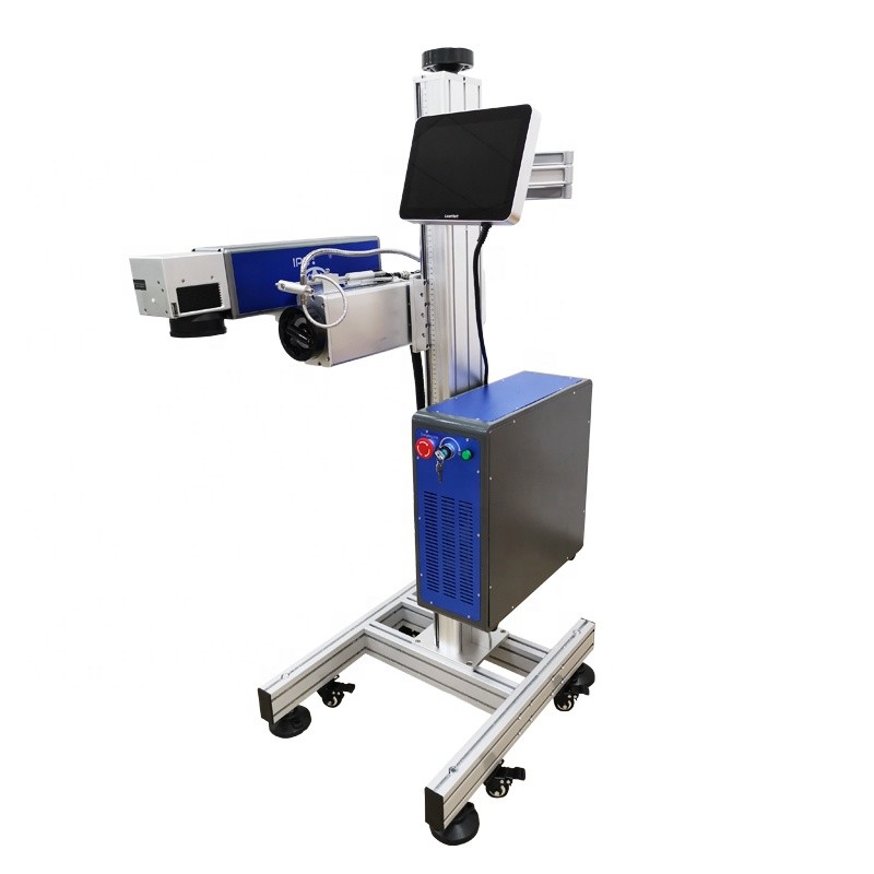 Wood Crystal Plastic Writing CO2 Laser Marking Machine 2D 3D 20W 30W Food Packaging
