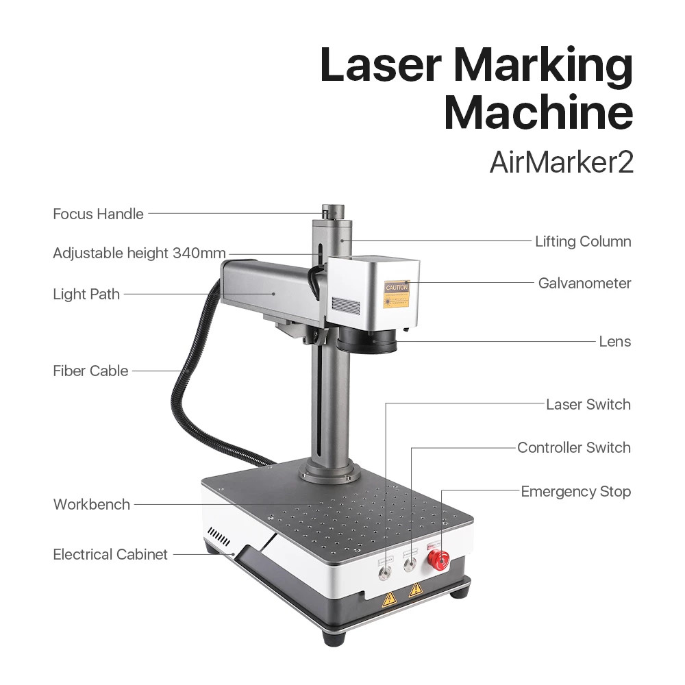 20w 30w 50w Raycus Jpt Laser Engraving Machine For Metal Plastic Leather Laser Marking Machines